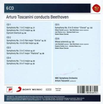 6CD/Dobozkészlet Arturo Toscanini: Arturo Toscanini conducts Beethoven