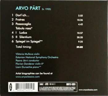 CD Arvo Pärt: Arvo Pärt