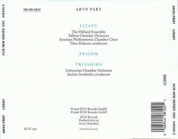 CD Arvo Pärt: Litany