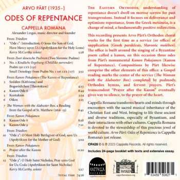 CD Arvo Pärt: Odes Of Repentance