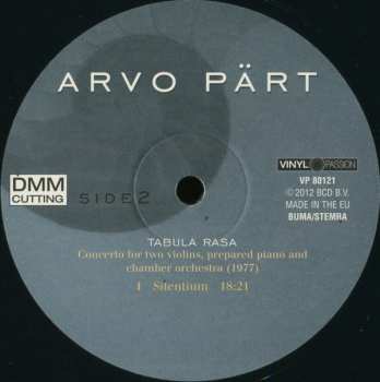 2LP Arvo Pärt: Tabula Rasa
