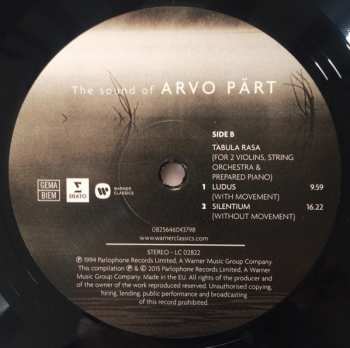 LP Arvo Pärt: The Sound Of Arvo Pärt