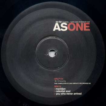 3LP As One: So Far (So Good)...Twelve Years Of Electronic Soul