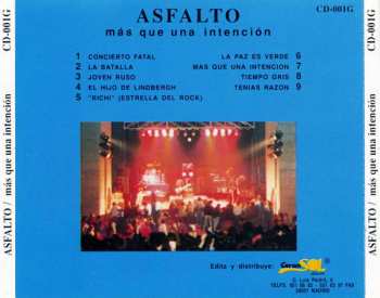 CD Asfalto: Más Que Una Intención