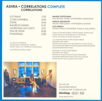 5CD/Dobozkészlet Ashra: Correlations Complete