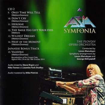 2CD Asia: Symfonia (Live In Bulgaria 2013 - With The Plovdiv Opera Orchestra)