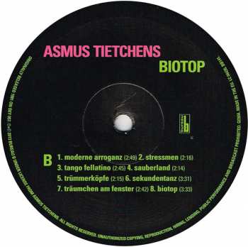 LP Asmus Tietchens: Biotop