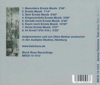CD Asmus Tietchens: Fast Ohne Titel, Korrosion