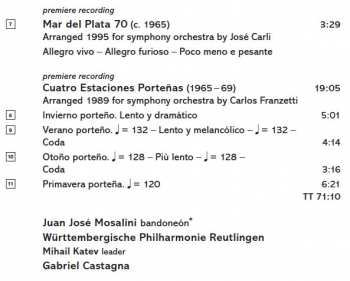 CD Astor Piazzolla: Piazzolla Vol. 2 (Sinfonía Buenos Aires / Mar Del Plata 70 / Cuatro Estaciones Porteñas / Concerto For Bandoneón, String Orchestra And Percussion)