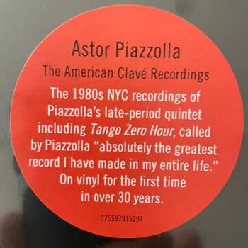 3LP/Dobozkészlet Astor Piazzolla: The American Clavé Recordings