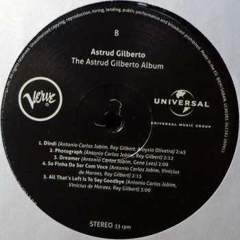 LP Astrud Gilberto: The Astrud Gilberto Album