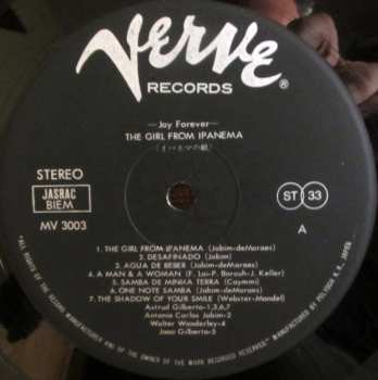 LP João Gilberto: The Girl From Ipanema