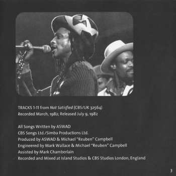 CD Aswad: Not Satisfied