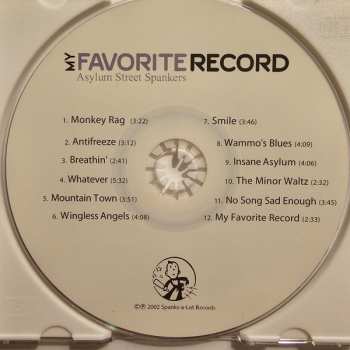 CD Asylum Street Spankers: My Favorite Record