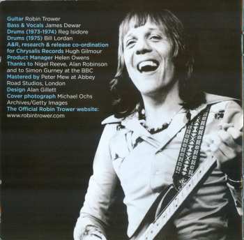 2CD Robin Trower: At The BBC 1973-1975