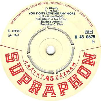 SP Atlantis: Nechoď Do Kláštera / You Don't Love Me Any More