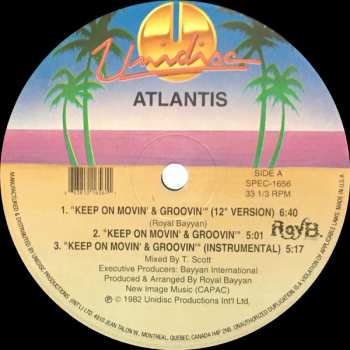 LP Atlantis: Keep On Movin' & Groovin' / All I Want