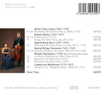 CD Atsuko Koga: Flute And Cello Rarities