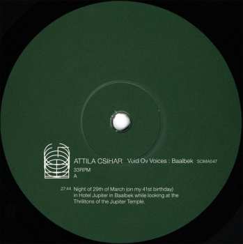 LP Attila Csihar: Void Ov Voices : Baalbek