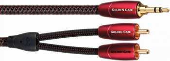 Audiotechnika Audioquest Golden gate JR - audio kabel 3,5 jack - 2 x RCA 2m