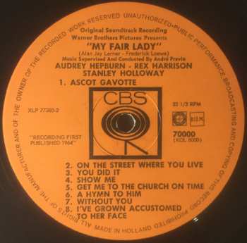 LP Audrey Hepburn: My Fair Lady - Soundtrack
