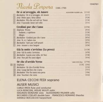 CD Carlo Ipata: Porpora: Or Sì M'Avveggio, Oh Amore - Cantatas for soprano