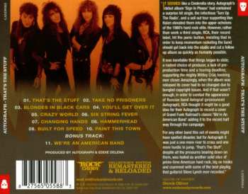 CD Autograph: That's The Stuff