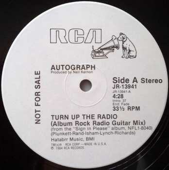 LP Autograph: Turn Up The Radio