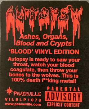 LP Autopsy: Ashes, Organs, Blood And Crypts CLR | LTD