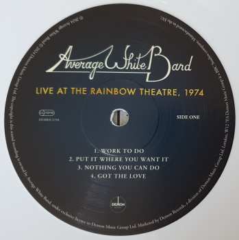 LP Average White Band: Live At The Rainbow Theatre, 1974 CLR