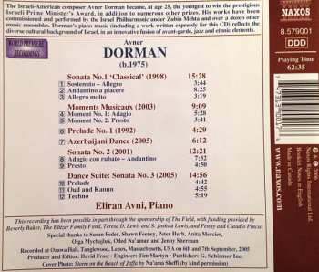 CD Avner Dorman: Piano Sonatas Nos. 1 To 3 / Moments Musicaux / Azerbaijani Dance
