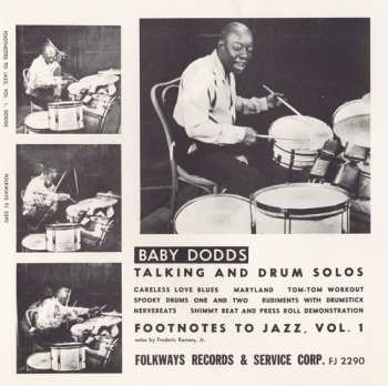 Album Baby Dodds: Footnotes To Jazz, Vol. 1: Baby Dodds Talking & Drum Solos