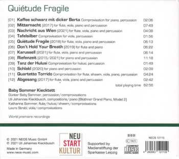 CD Baby Sommer Kiecktett: Quiétude Fragile