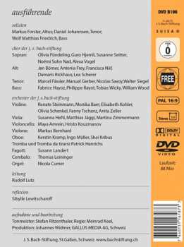 DVD Johann Sebastian Bach: O Ewigkeit, Du Donnerwort (BWV 20)