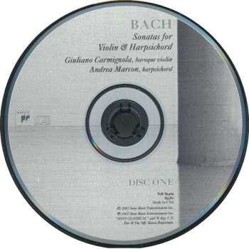 2CD Johann Sebastian Bach: Sonatas For Violin & Harpsichord