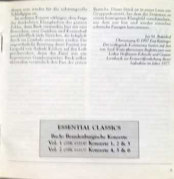 CD Johann Sebastian Bach: The Brandenburg Concertos, Vol. 1: Nos. 1, 2 & 3