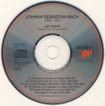 CD Johann Sebastian Bach: Italian Concerto • English Suite No. 2 • 12 Little Preludes