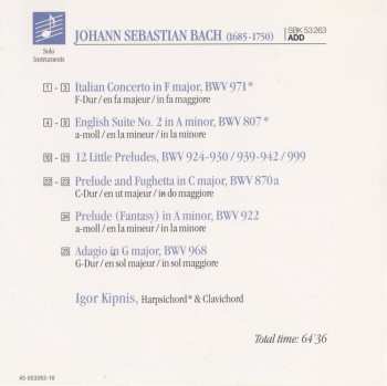 CD Johann Sebastian Bach: Italian Concerto • English Suite No. 2 • 12 Little Preludes
