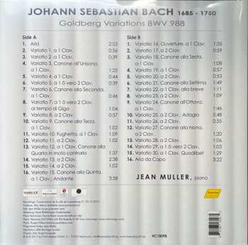 LP Johann Sebastian Bach: Goldberg Variations