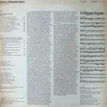 LP Johann Sebastian Bach: Magnificat D-dur BWV 243 / Kantate »Meine Seel Erhebt Den Herren« BWV 10