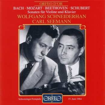 Album Bach / Mozart / Seemann / Schneiderhan: Sonaten Fur Violine Und Klavier