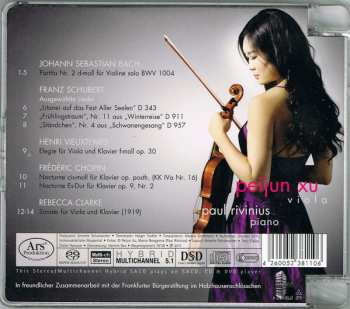 SACD Johann Sebastian Bach: Peijun Xu Viola, Paul Rivinius Piano