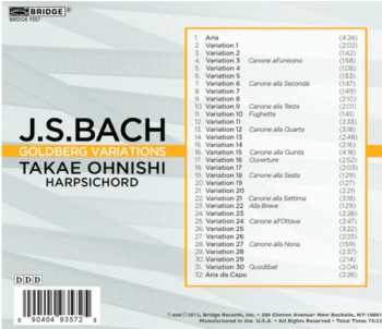 CD Johann Sebastian Bach: Goldberg Variations