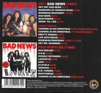 2CD Bad News: Every Mistake Imaginable - The Complete Frilly Pink Years 1987-1988