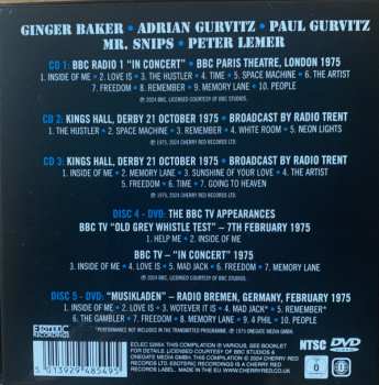 3CD/2DVD/Dobozkészlet Baker Gurvitz Army: Neon Lights (The Broadcasts 1975)