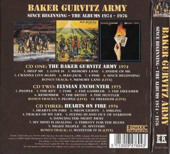 3CD/Dobozkészlet Baker Gurvitz Army: Since Beginning (The Albums 1974-1976)