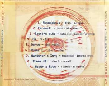 CD Bakos Árpád: eXperience - The Eastern Wind