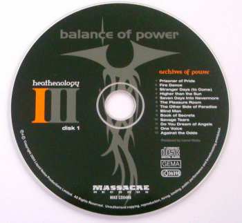 2CD/DVD Balance Of Power: Heathenology