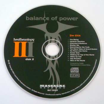 2CD/DVD Balance Of Power: Heathenology