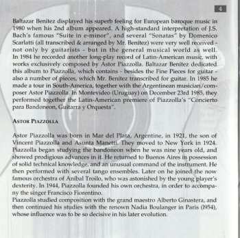 CD Baltazar Benitez: Music Of Astor Piazzolla